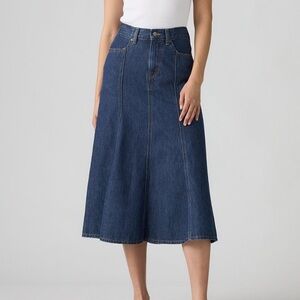 Levi's Blue A-Line Denim Skirt